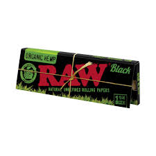 Raw Organic Hemp Black rolling papers