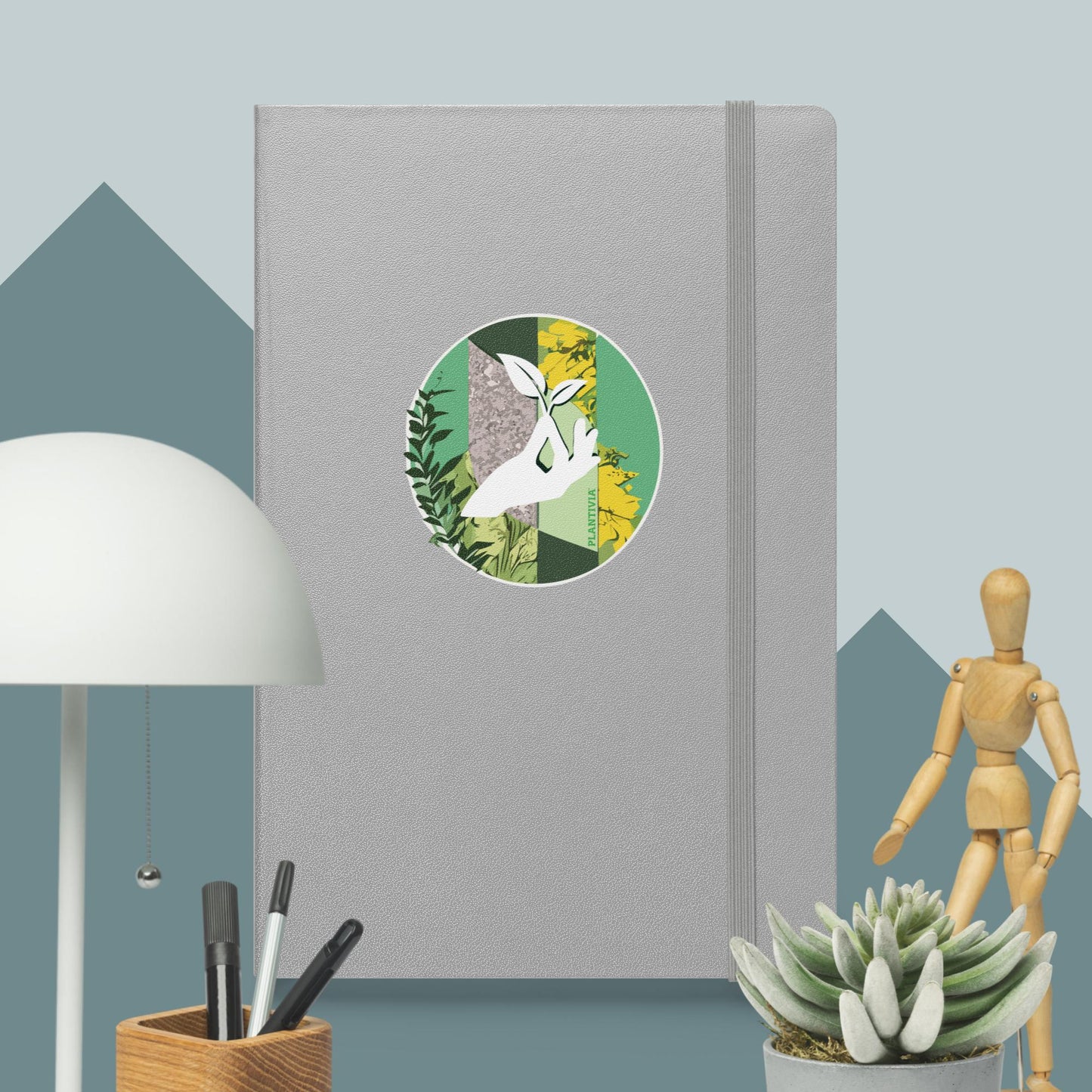 Abstract Plantivia Hardcover Bound Notebook