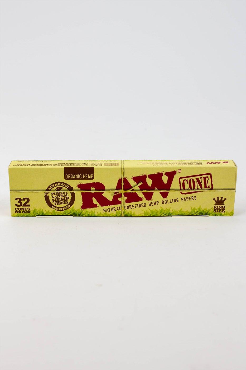 RAW ORGANIC PRE-ROLLED CONE King size– 32/PACK