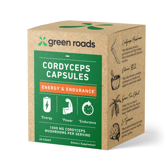 green roads Cordyceps Energy & Endurance Capsules (30ct)