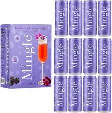 Mingle Mocktails - Mingle Mocktails: 4 Pack of 12oz Ready To Drink Mocktails: Blackberry Hibiscus Bellini