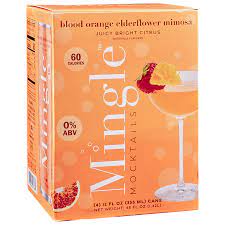 Mingle Mocktails - Mingle Mocktails: 4 Pack of 12oz Ready To Drink Mocktails: Blood Orange Elderflower Mimsa