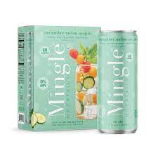 Mingle Mocktails - Mingle Mocktails: 4 Pack of 12oz Ready To Drink Mocktails: Cucumber Melon Mojito