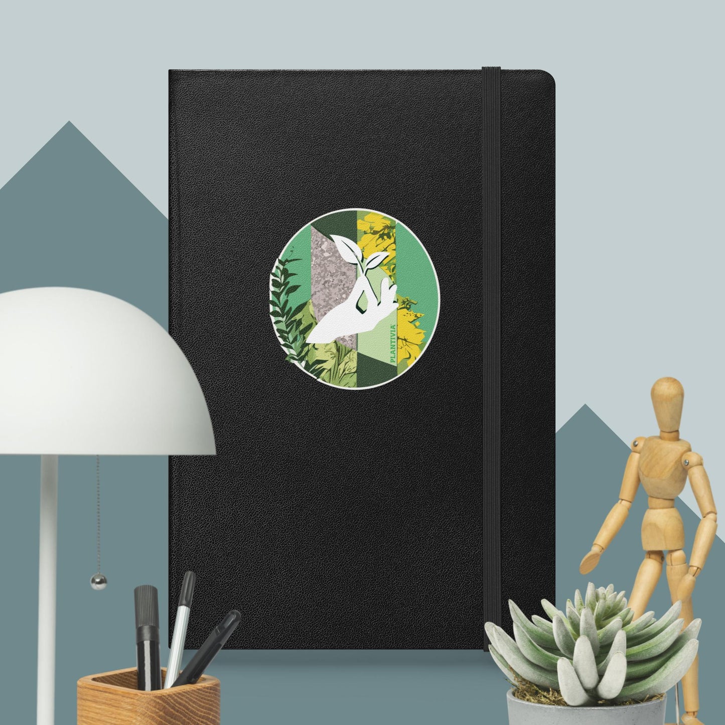 Abstract Plantivia Hardcover Bound Notebook