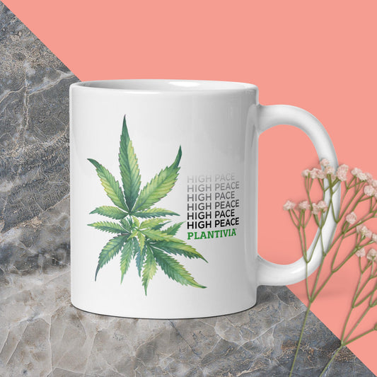 Plantivia HPHP - White glossy mug