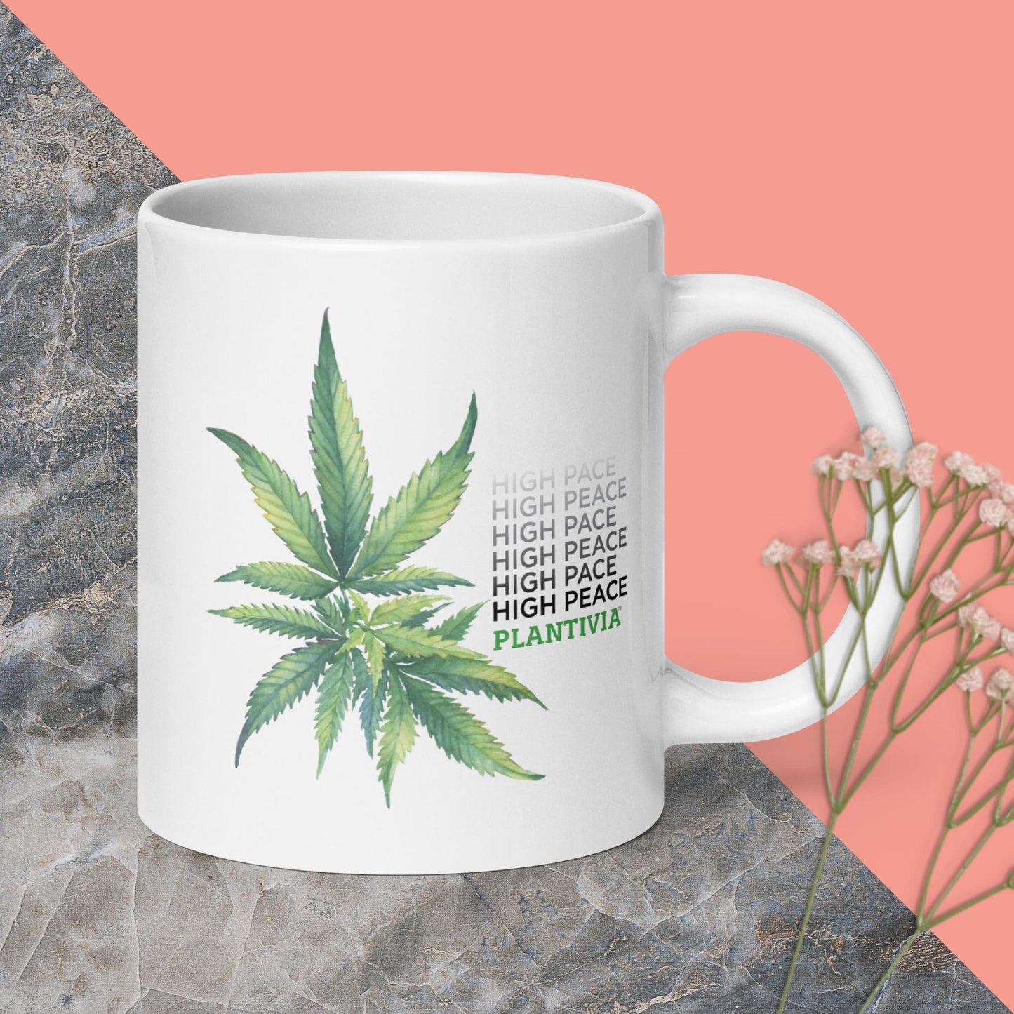 Plantivia HPHP - White glossy mug