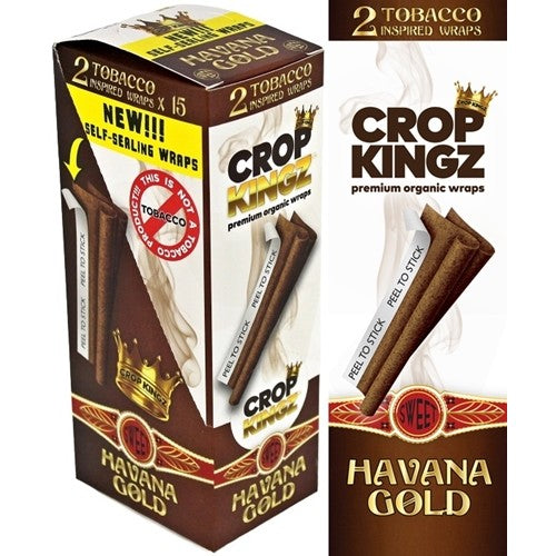 Crop Kingz premium organic wraps Havana Gold
