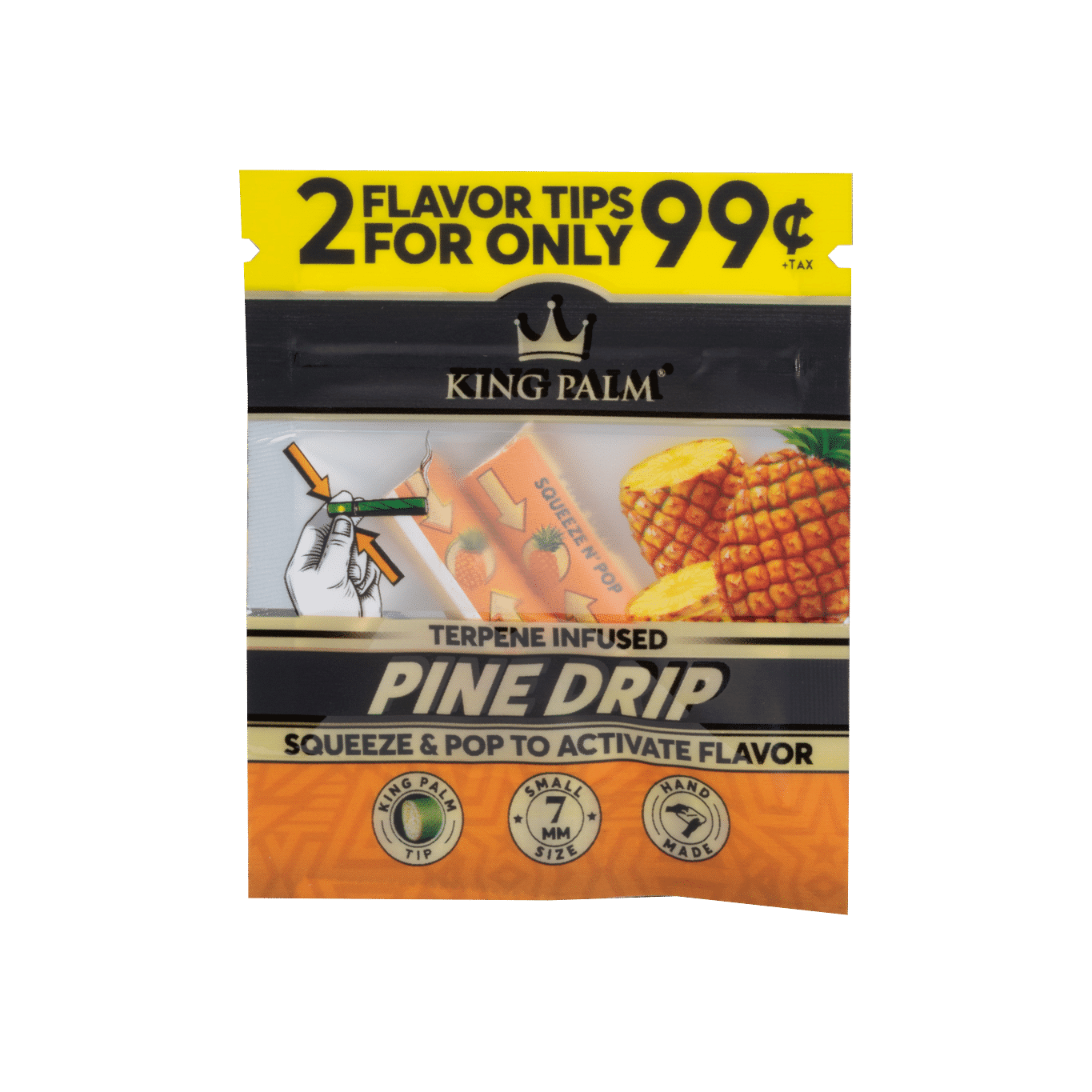 King Palm Terpene infused Pine Drip Flavored Tips