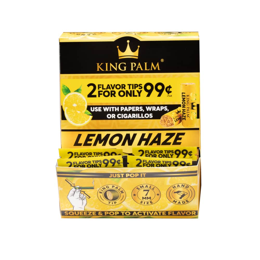 King Palm Terpene infused Lemon Haze Flavored Tips