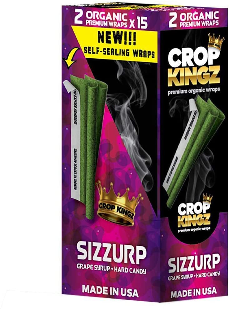 Crop Kingz premium organic wraps Sizzurp
